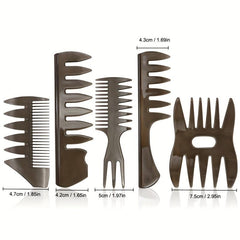 Professional Plastic Wide Tooth Comb for Barber