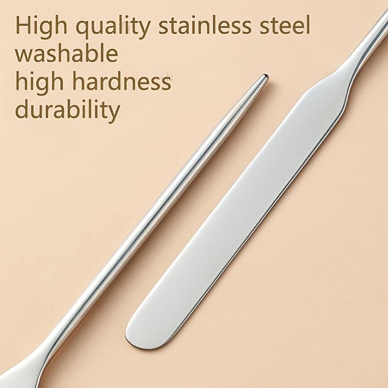 Stainless Steel Makeup Spatulas Professional Cosmetics Mixing Stick