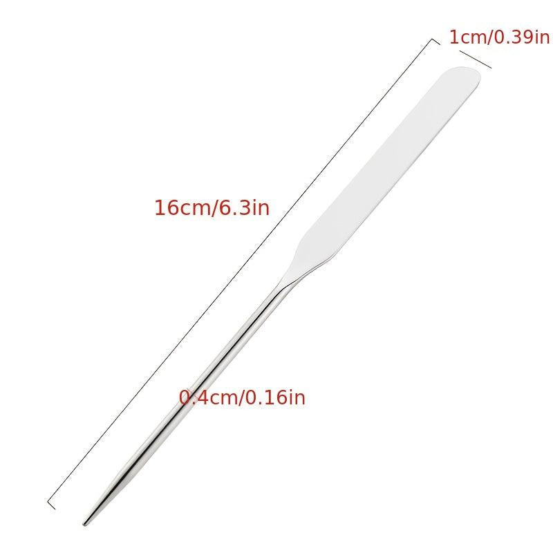 Stainless Steel Makeup Spatulas Professional Cosmetics Mixing Stick
