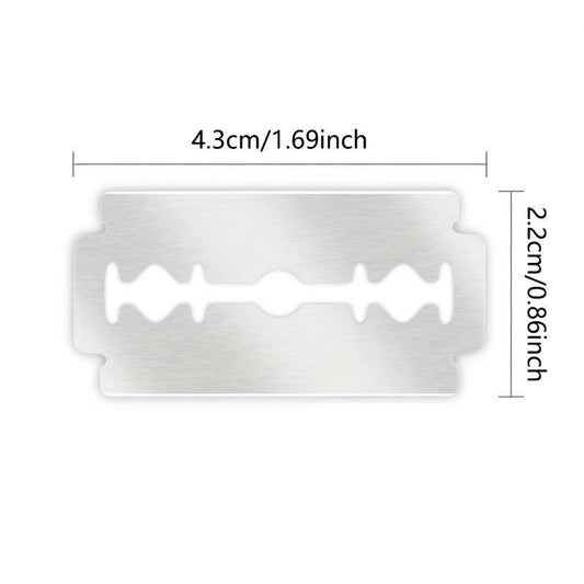Double Sided Safety Razor Blades Stainless Steel Blades - Pack of 10