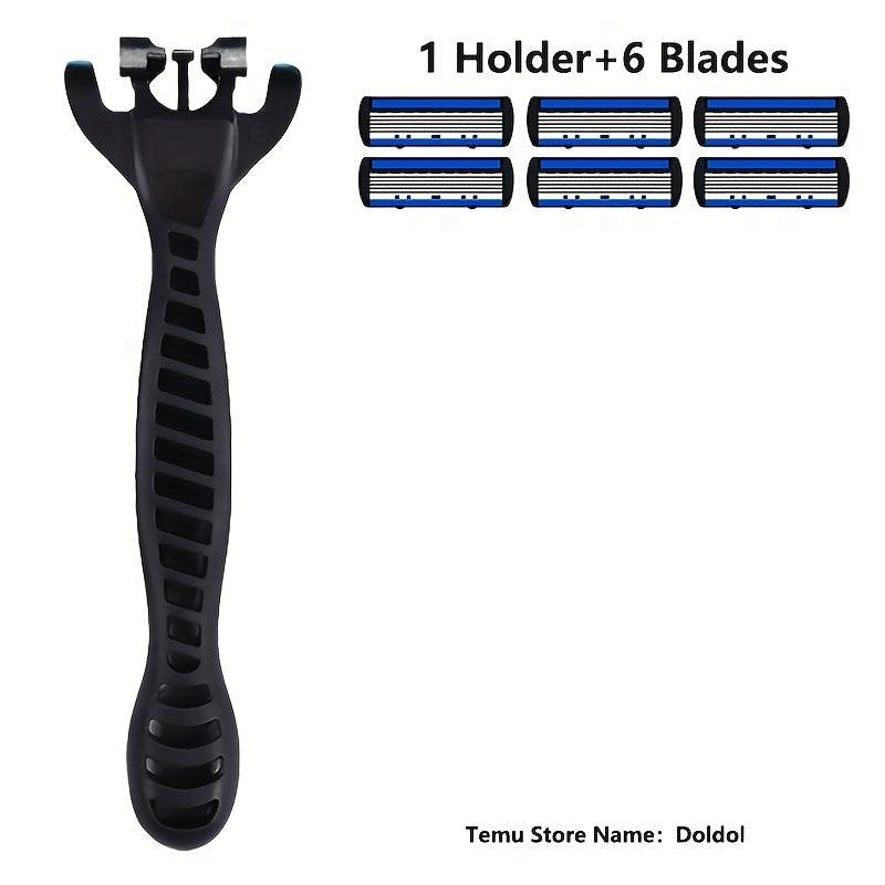 6-Layer Manual Safety Razor Set Stainless Steel Blades