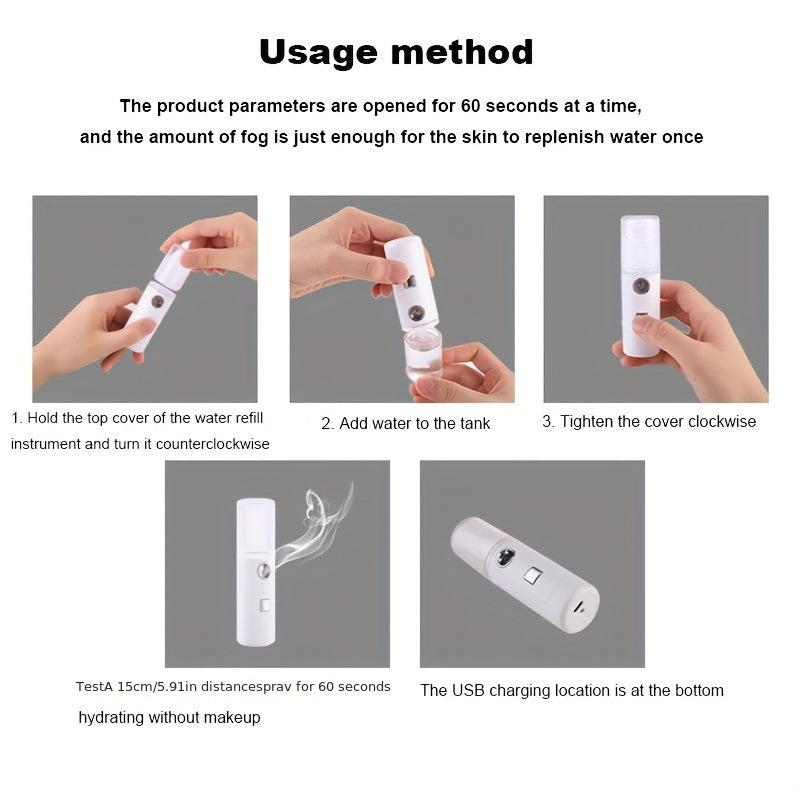 Nano Mist Sprayer USB Charging Handheld Facial Beauty Skin Care Products