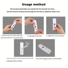 Nano Mist Sprayer USB Charging Handheld Facial Beauty Skin Care Products