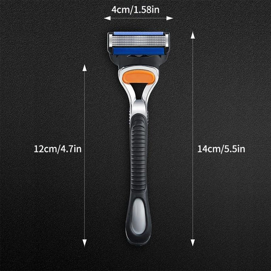 Classic 6 Layer Manual Razor Set with 4 Refills