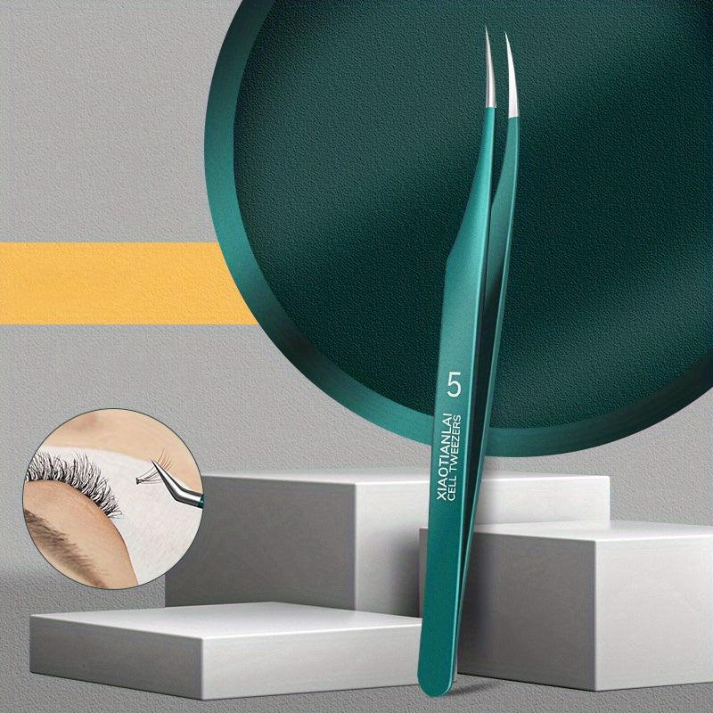 Stainless Steel Eyelash Extension Tweezers - Professional Lash Tweezers