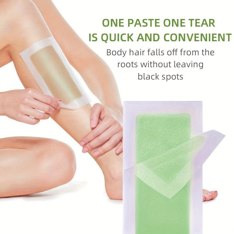 60pcs Body Wax Strips Hair Removal Kit For Women Men All Skin Types