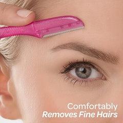 3-in-1 Exfoliating Face Razor for Women - Precision Cover - 3 Counts