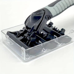 6-Layer Stainless Steel Shaving Razor Blade Set with 1 Holder & 6 Blades