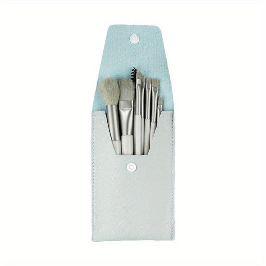 8PCS Mini Makeup Brush Set for Foundation Powder Blush Eyeshadow