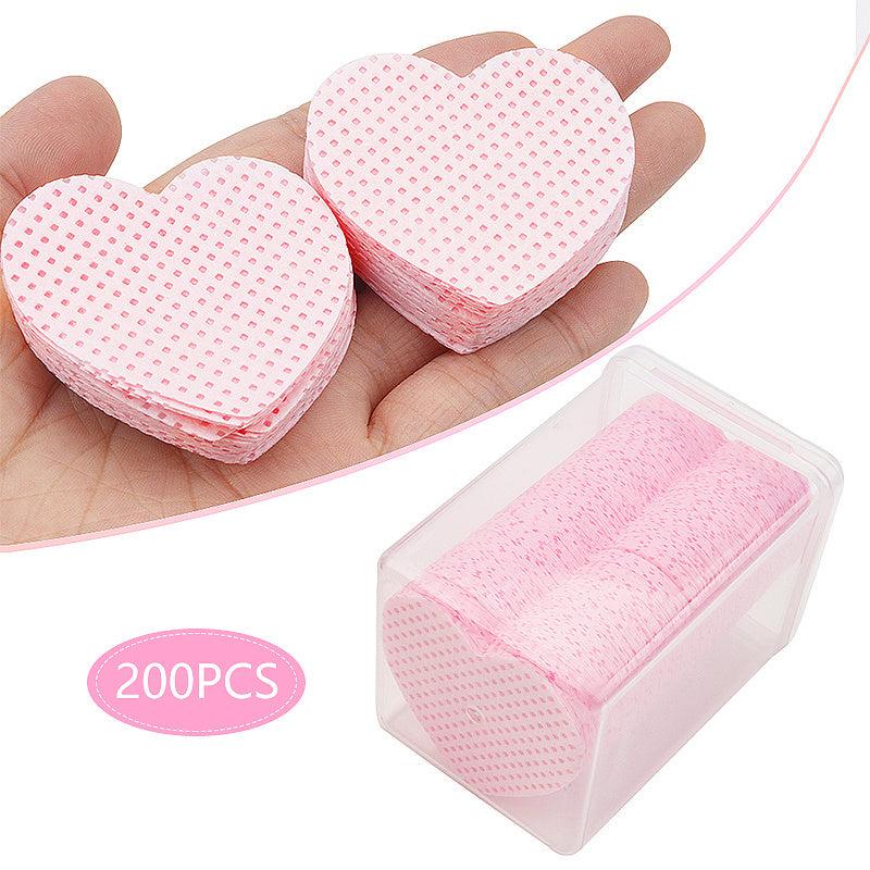 200pcs Nail Wipes & Glue Wipes Soft Lash Glue Nail Polish Remover