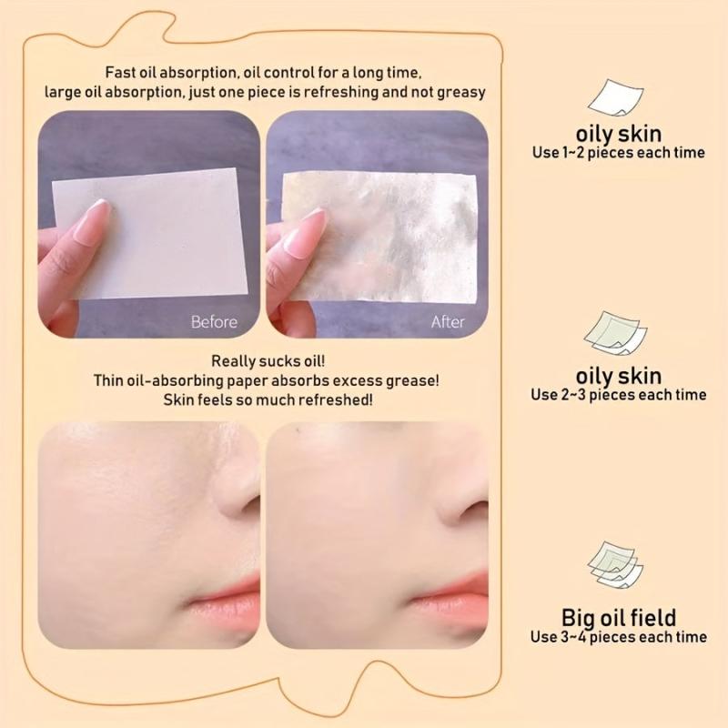 100 Sheets Absorbing Facial Paper Makeup Artifact