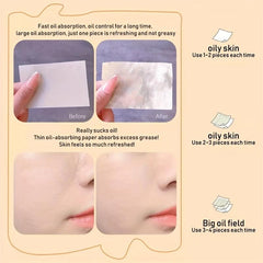 100 Sheets Absorbing Facial Paper Makeup Artifact