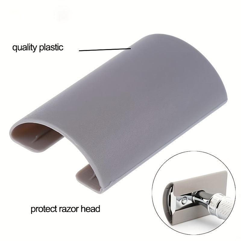 Plastic Double Edge Razor Case Handle Classic Razor Protective Head Cover