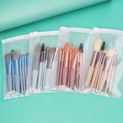 8Pcs Mini Makeup Brush Set Soft Fur Professional Tools