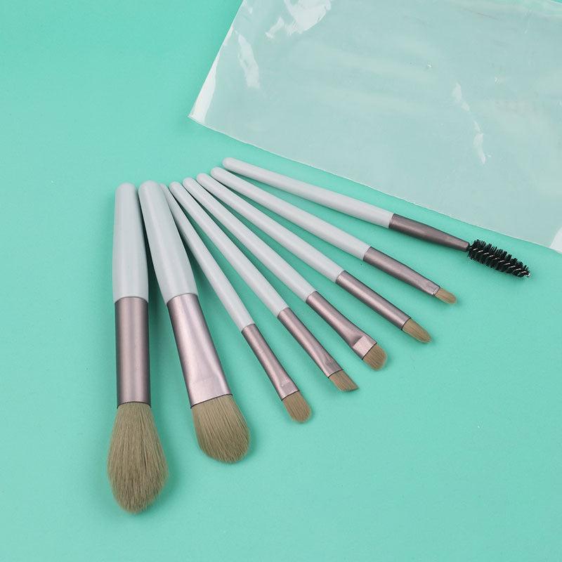 8Pcs Mini Makeup Brush Set Soft Fur Professional Tools