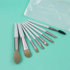 8Pcs Mini Makeup Brush Set Soft Fur Professional Tools