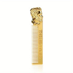 Stainless Steel Beard Comb Skull Handle Hair Styling Tool