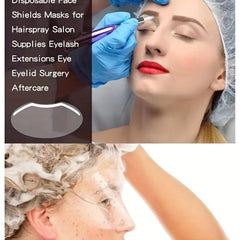 50pcs Disposable Face Shield For Shower Hair Cut Hair Spray Eyelash Extensions