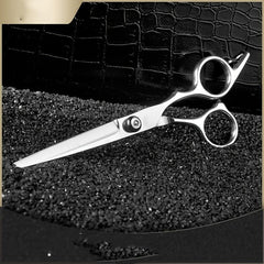 8pcs Hair Cutting Scissors Set with Comb and Case Silver