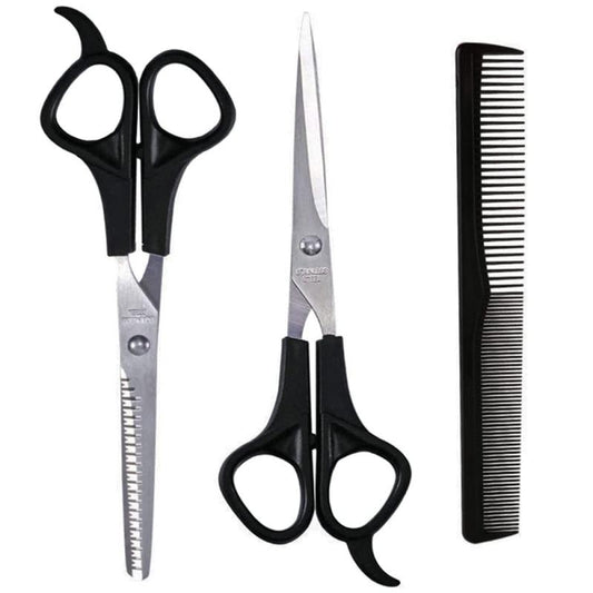 3pcs Hair Scissors Kit 17 02cm - Hair Thinning, Cutting, Styling - Men, Women