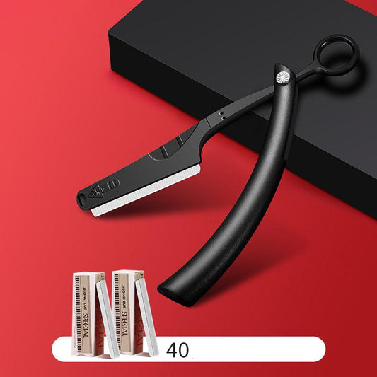 Professional Straight Edge Razor with 40 Blades