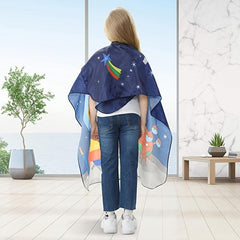 Rocket Pattern Haircut Cape for Boys and Girls