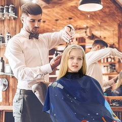 Rocket Pattern Haircut Cape for Boys and Girls