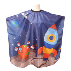 Rocket Pattern Haircut Cape for Boys and Girls
