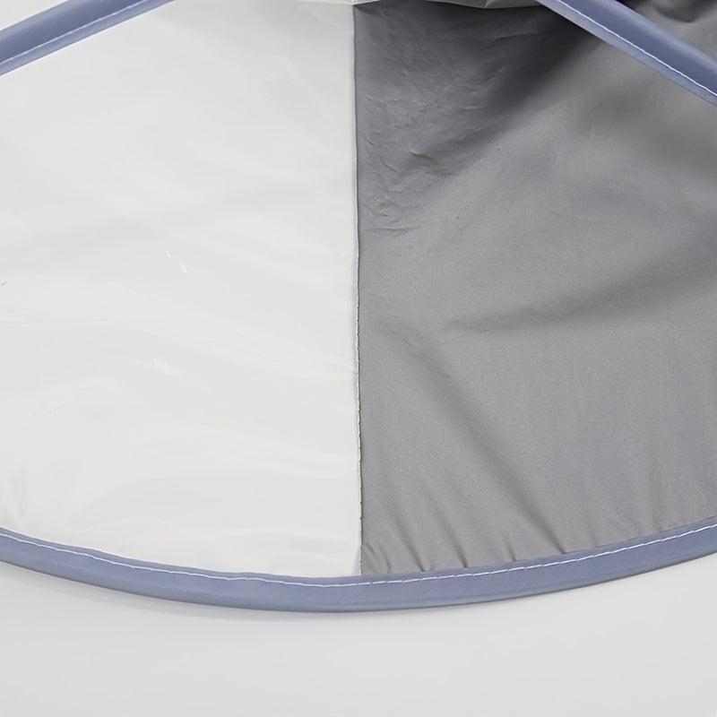 Foldable Barber Cape Transparent Hair Cutting Cloak