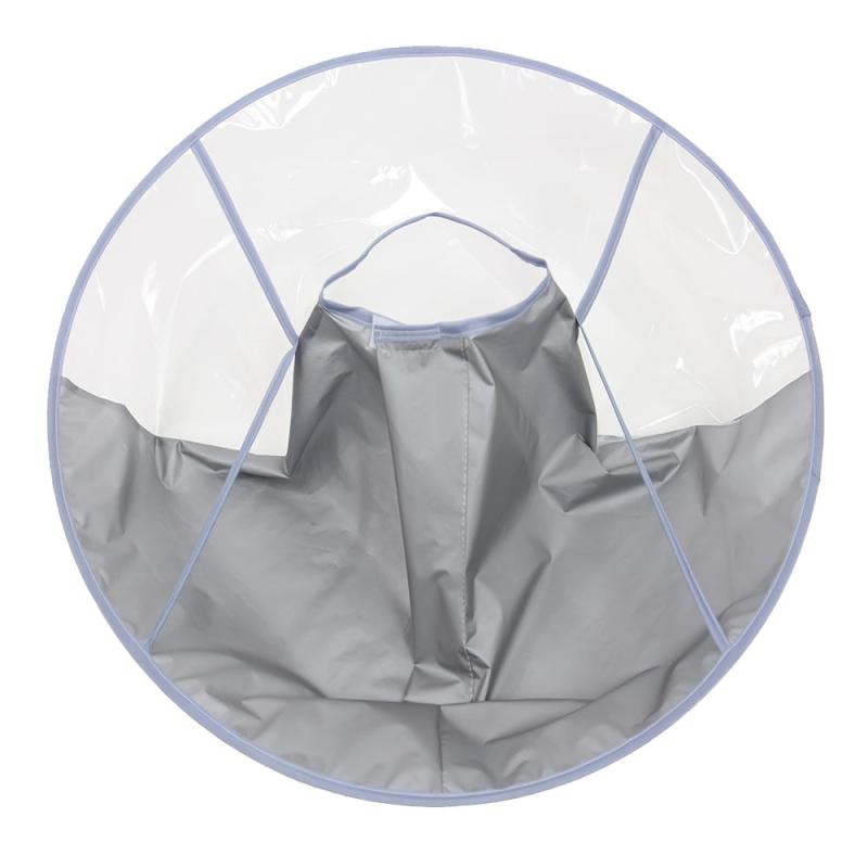 Foldable Barber Cape Transparent Hair Cutting Cloak