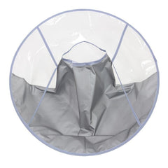 Foldable Barber Cape Transparent Hair Cutting Cloak