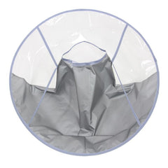 Foldable Barber Cape Transparent Hair Cutting Cloak