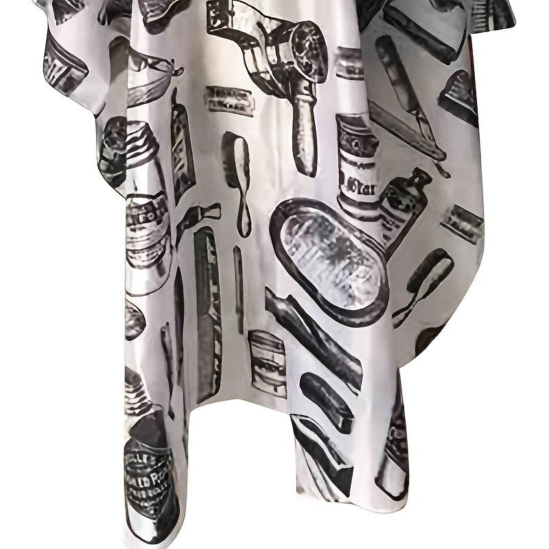 Salon Barber Cape with Neck Brush - Hair Cutting Cape for Stylists
