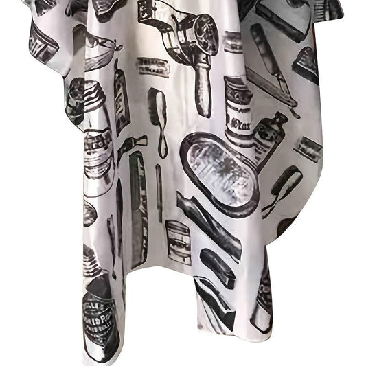 Salon Barber Cape with Neck Brush - Hair Cutting Cape for Stylists