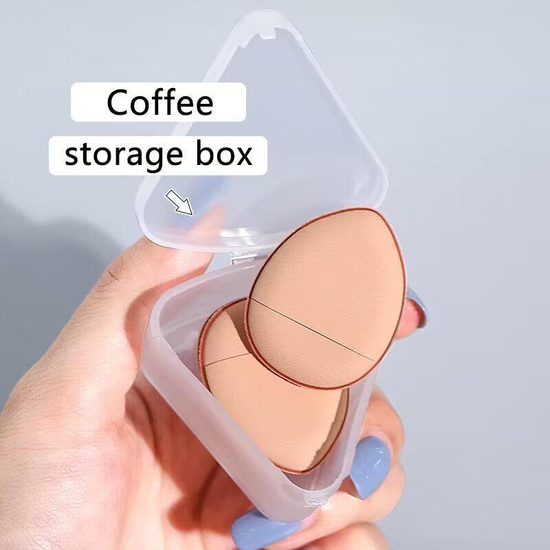 3pcs Finger Size Powder Puff Mini Makeup Puff Soft Water Drop Makeup Sponges