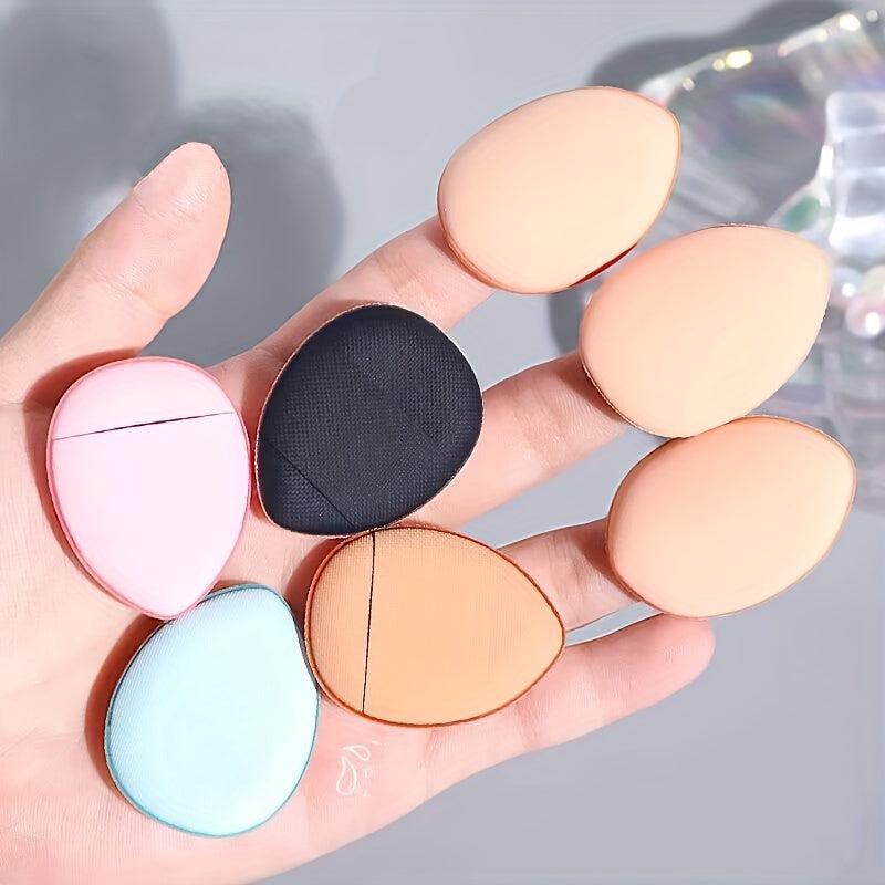 3pcs Finger Size Powder Puff Mini Makeup Puff Soft Water Drop Makeup Sponges