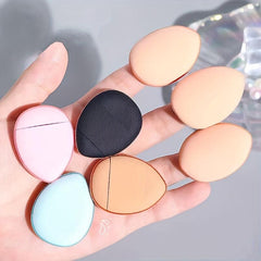 3pcs Finger Size Powder Puff Mini Makeup Puff Soft Water Drop Makeup Sponges
