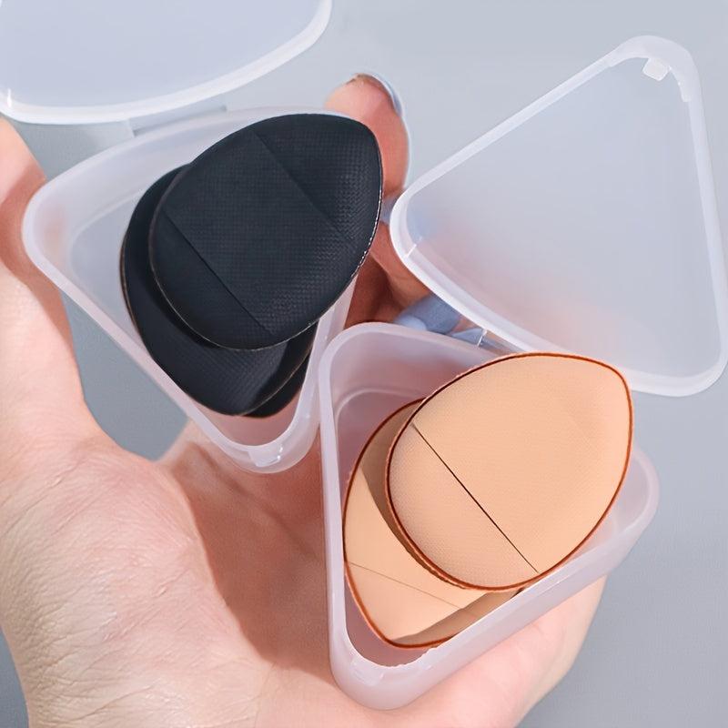 3pcs Finger Size Powder Puff Mini Makeup Puff Soft Water Drop Makeup Sponges