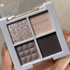 Smoky Makeup Dark Matte Pearlescent Eye Shadow