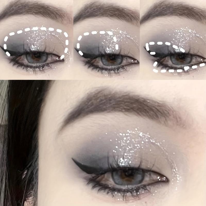 Smoky Makeup Dark Matte Pearlescent Eye Shadow