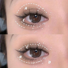 Smoky Makeup Dark Matte Pearlescent Eye Shadow