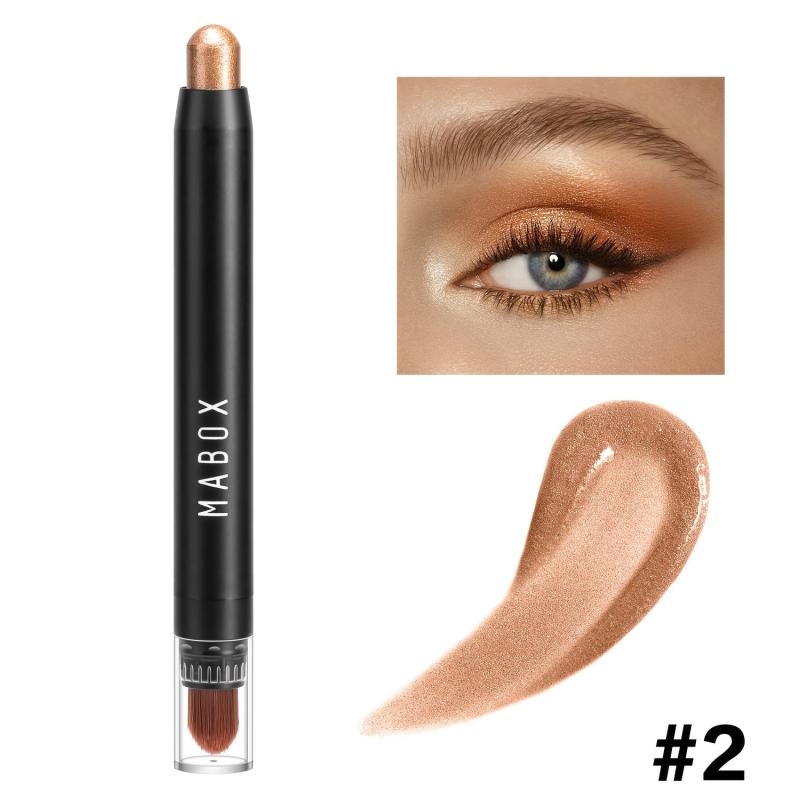 12-Color Eyeshadow Stick Pearly Highlighter Neutral Brown Eyes