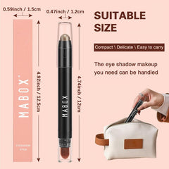 12-Color Eyeshadow Stick Pearly Highlighter Neutral Brown Eyes