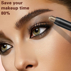 12-Color Eyeshadow Stick Pearly Highlighter Neutral Brown Eyes