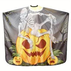 Halloween Pumpkin Pattern Hair Cutting Cape