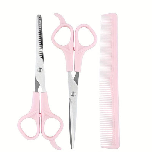 3pcs Hairdressing Scissors Set Hair Cutting Scissors Shears Kit Stainless Steel