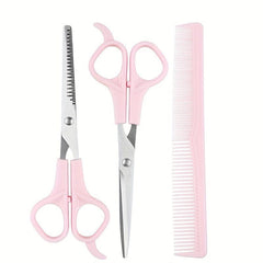3pcs Hairdressing Scissors Set Hair Cutting Scissors Shears Kit Stainless Steel