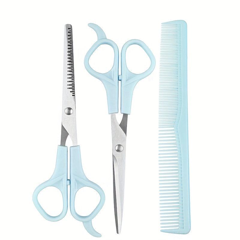 3pcs Hairdressing Scissors Set Hair Cutting Scissors Shears Kit Stainless Steel