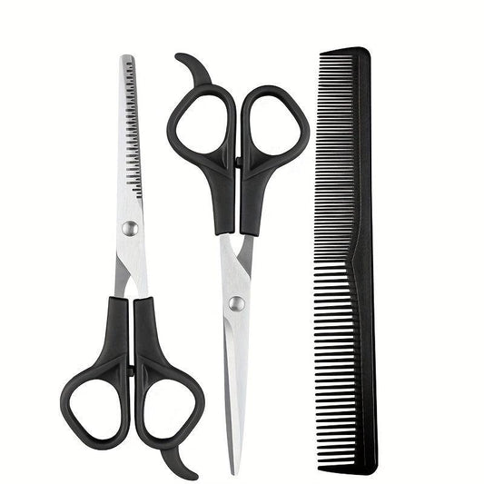 3pcs Hairdressing Scissors Set Hair Cutting Scissors Shears Kit Stainless Steel