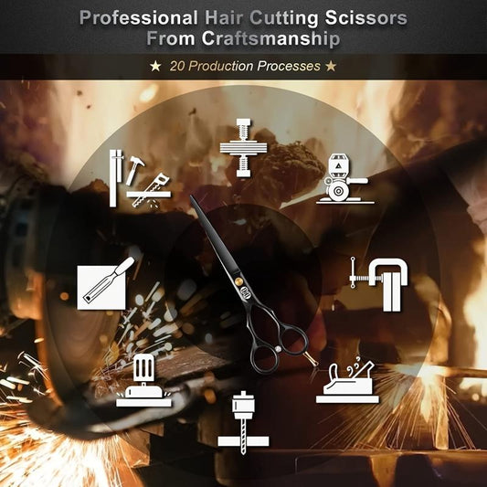 Pro Hair Cutting Scissors Styling Tool Barber Salon Home Use